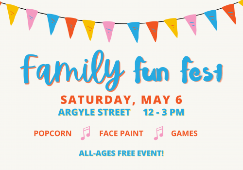 The ECMA Family Fun-Fest is taking place on Argyle Street in Downtown Halifax on May 6. 
