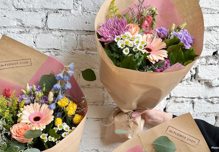 Pick up a bouquet of fresh flowers from The Flower Shop on Barrington Street. 