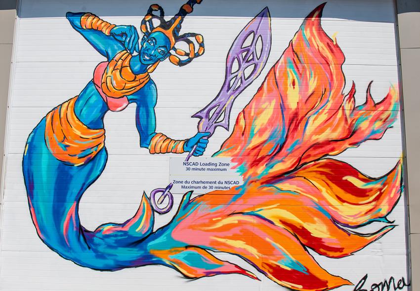 Mural by Boma Nnaji, Halifax Seaport