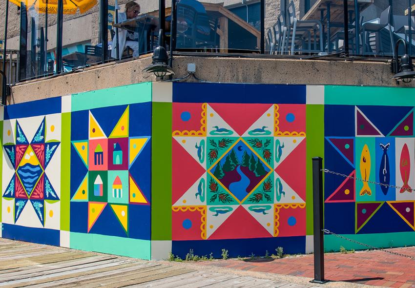 Quilted Coast by Maddy Filipps, Halifax Marriott Harbourfront