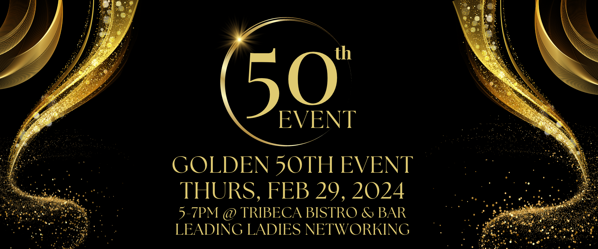 Get ready for an epic in-person event, Leading Ladies Networking: Golden Kickoff to 2024, as we celebrate our official 50th Networking Event!!!