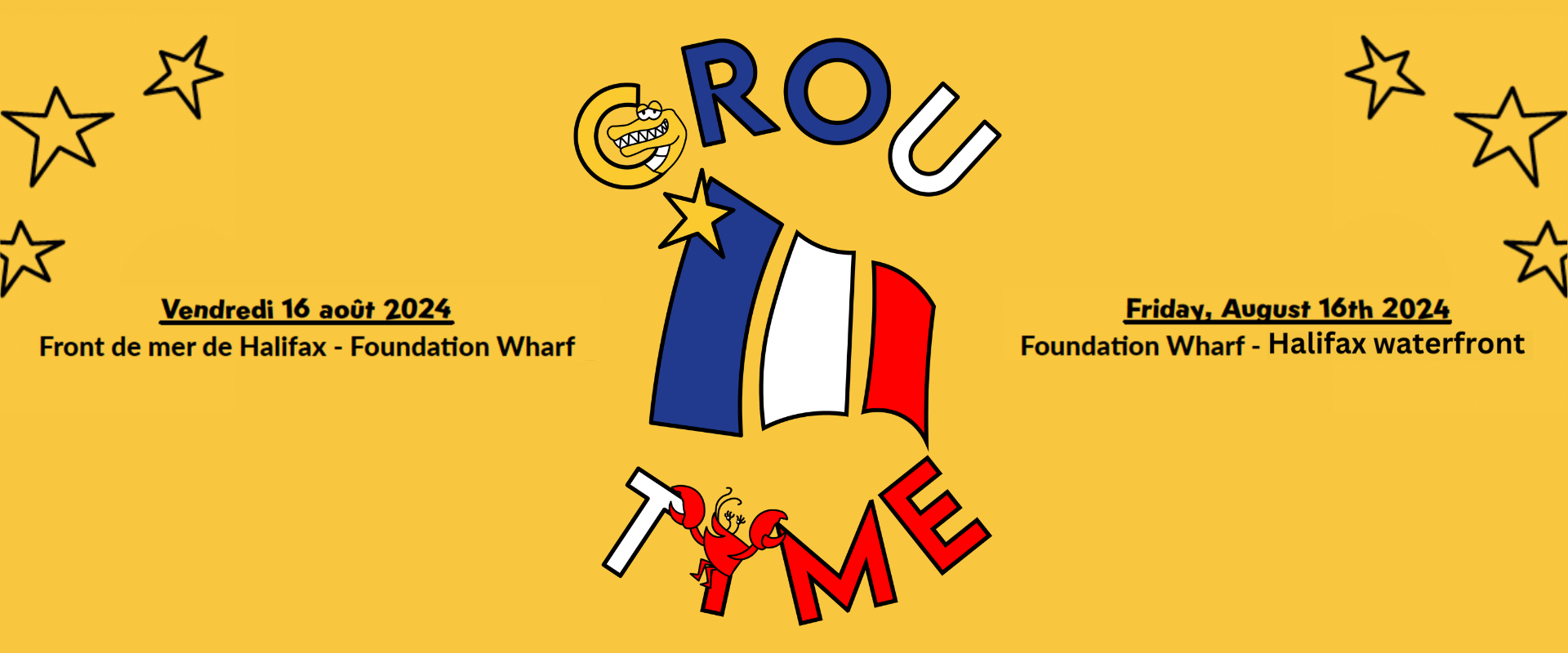 Logo du Grou Tyme, vendredi 16 août 2024, Front de mer d'Halifax, Fondation Wharf - Grou Tyme Logo, Friday august 16th 2024, Halifax Waterfront, Fondation Wharf