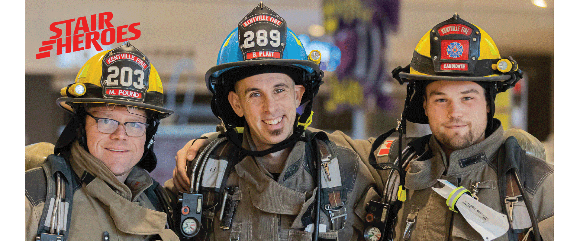 Stair Heroes firefighters who climb in full gear