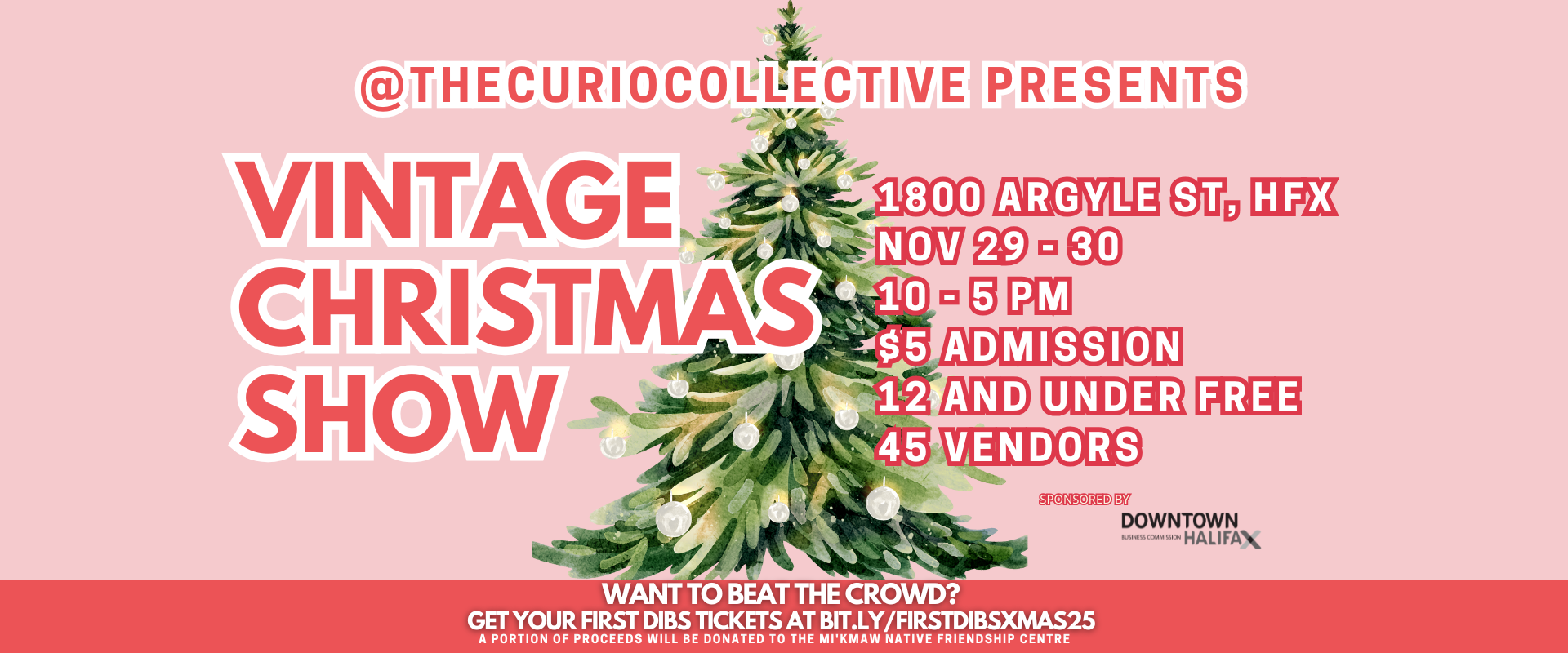The Curio Collective Vintage Christmas Show Poster