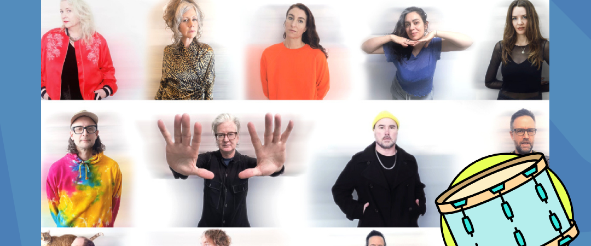 Photo of rock band Broken Social Scene with date July 11th and TD Halifax Jazz Festival 40th Anniversary logo.