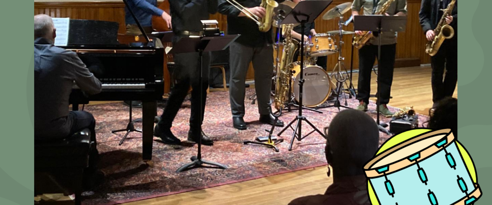 Photo of Jazz performers with title The Mingus Project and date July 9th with TD Halifax Jazz Festival 40th Anniversary Logo.