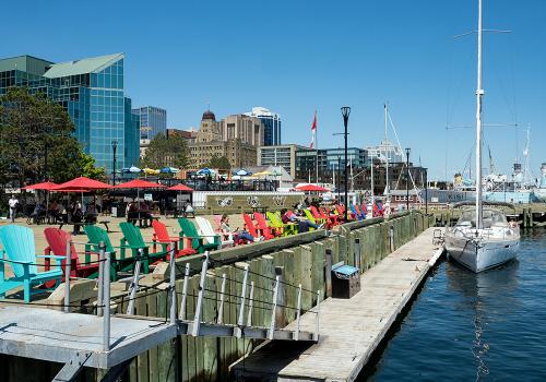 It's June in Downtown Halifax.