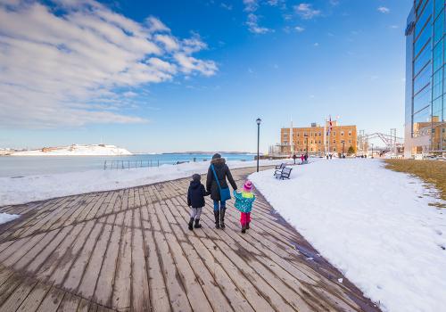 It's January in Downtown Halifax. 