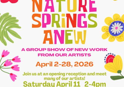 Poster describing details of the art exhibit.