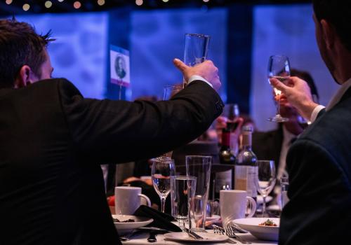 Guests celebrating at the 2025 Nova Scotia Business Hall of Fame Gala event.