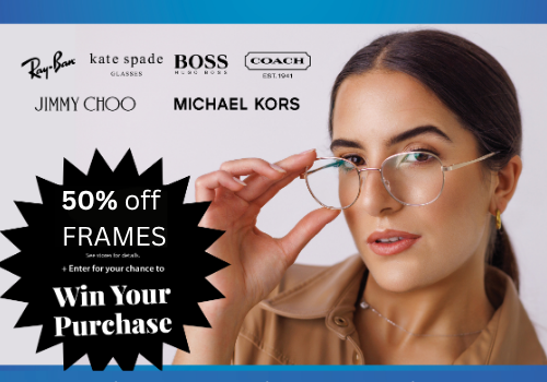For 3 days only, we’ll also be offering: - Huge designer frames showcase • 50% off frames • Buy One Pair, Get One Free • Chance to win your purchase