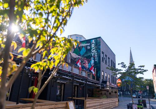 It's September in Downtown Halifax. 