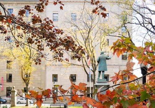 It's October in Downtown Halifax. 