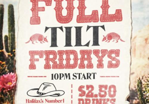 🤠 Full Tilt Fridays at Neon Armadillo! 🤠 Kick off your weekend with country dance bar energy, great music, and drinks all night. ⏰ 10PM start 🍹 $2.50 drinks 📍 1741 Grafton St Grab your boots and get ready to go full tilt!