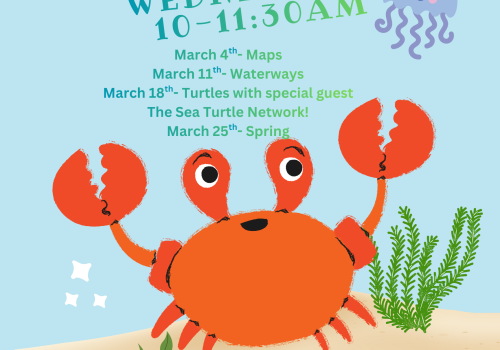 Welcome Wednesdays in March, 1 pm - 3 pm for pre-schoolers and day cares. For more details, call the museum at 902-424-7491.