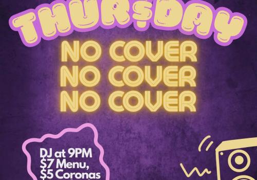 FREE THURSDAY IS A WHOLE MOOD 💜 ✨ No cover 🎧 DJ at 9PM 🍔 $7 food menu 🍺 $5 Coronas 🥃 $3.50 drinks  Come early. Stay late. 📍 The Roxbury Urban Dive Bar