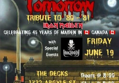 🤘 Another Tomorrow - Tribute to Iron Maiden 80-81 hits The Decks outdoor venue on Friday, June 19 with special guests Hogtooth! 📍 1732 Argyle St, Halifax 🚪 Doors 8:00 PM | Show 8:30 PM 🎟️ $15 at the door Celebrate 45 years of Maiden in Canada with a night of classic metal energy! 🔥