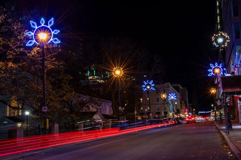 Don't forget to look up this holiday season and see the new sparkling snowflakes on the lamp poles in Downtown Halifax. 
