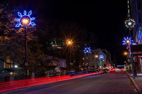 Don't forget to look up this holiday season and see the new sparkling snowflakes on the lamp poles in Downtown Halifax.