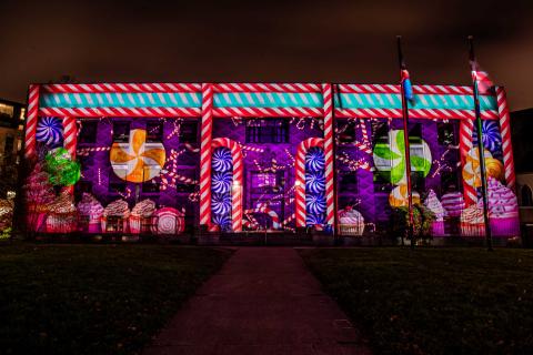 light show on display